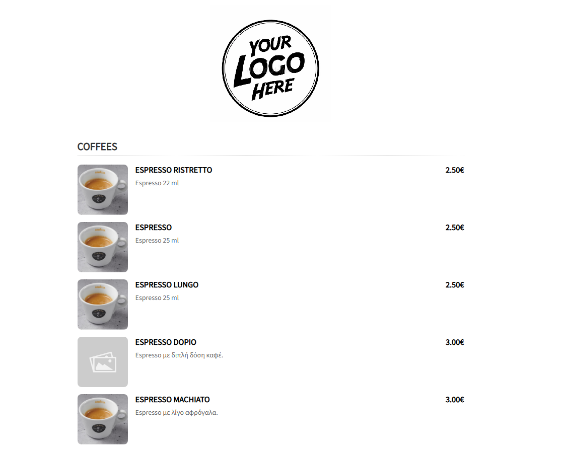 Premium digital menu template layout featuring organized categories and elegant typography for high-end dining